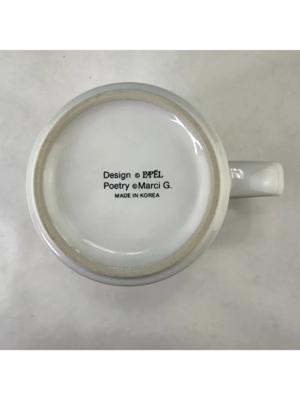 Vintage Papel Poetry Marci G Betty 10 ounce Coffee Cup Mug